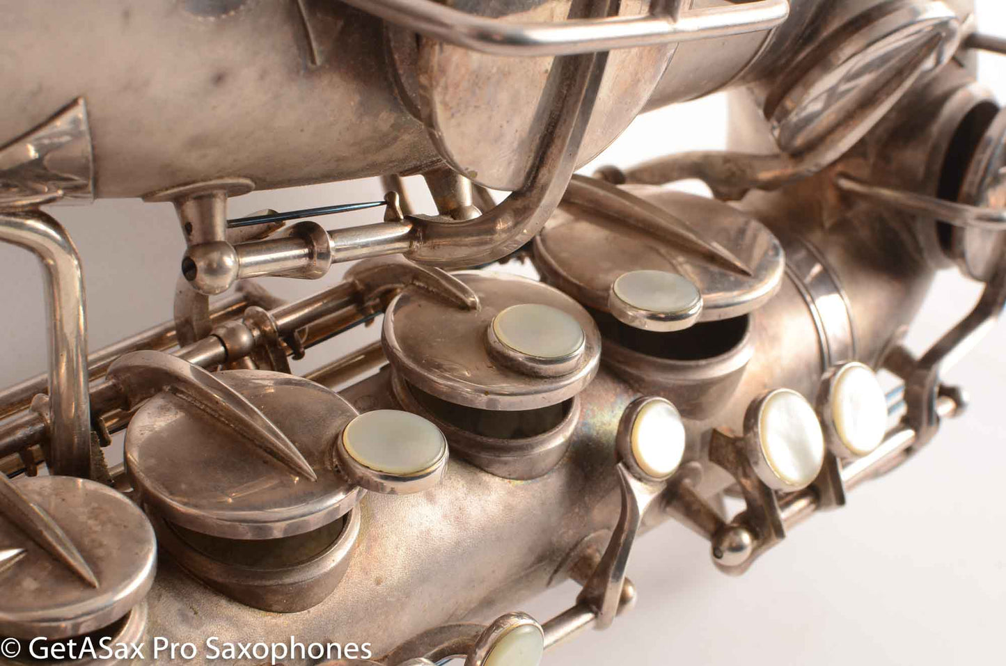 Martin Handcraft Typewriter Alto Saxophone Original Silver Excellent Condition 98334