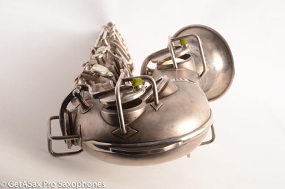 Martin Handcraft Typewriter Alto Saxophone Original Silver Excellent Condition 98334