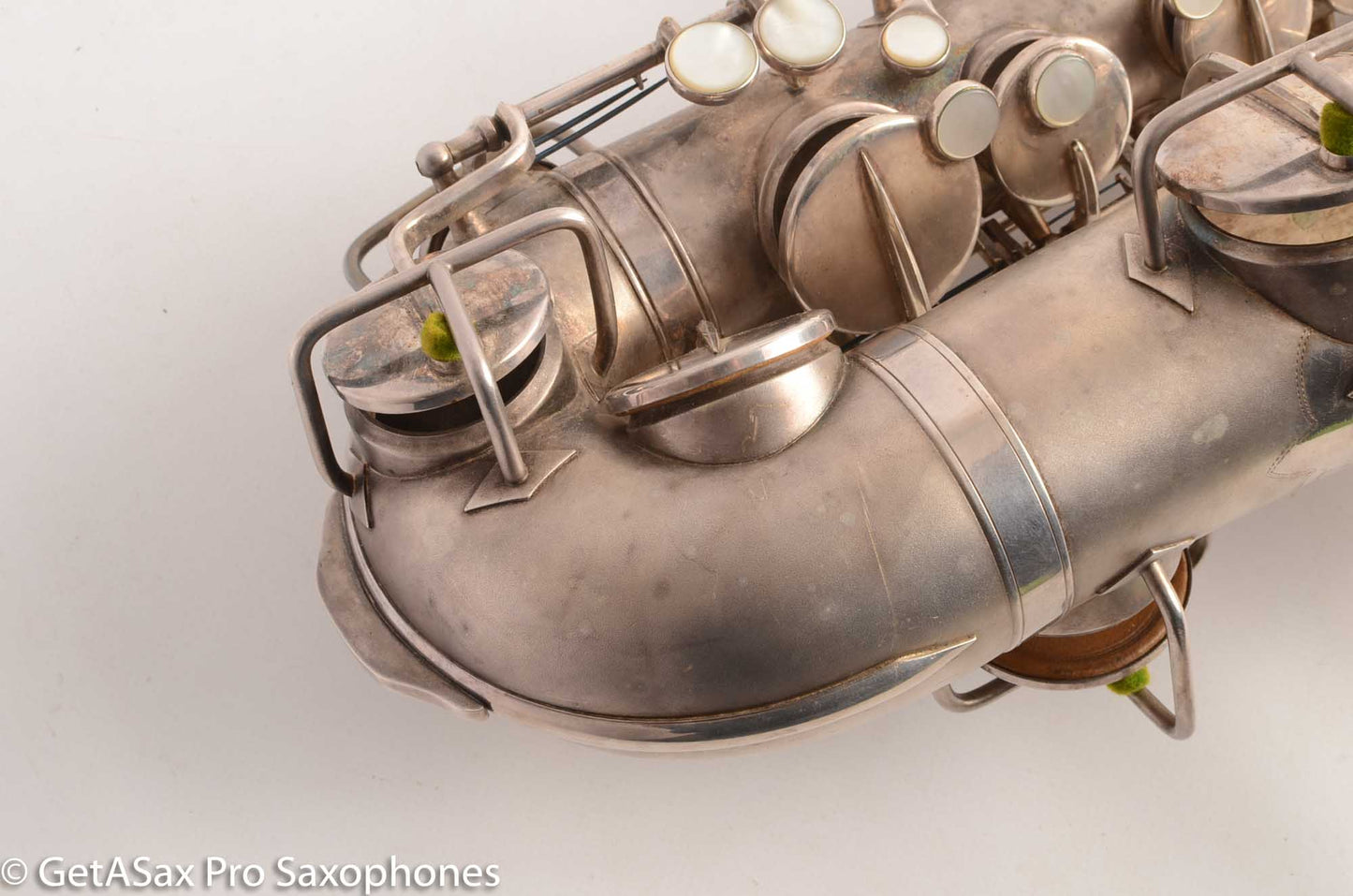 Martin Handcraft Typewriter Alto Saxophone Original Silver Excellent Condition 98334