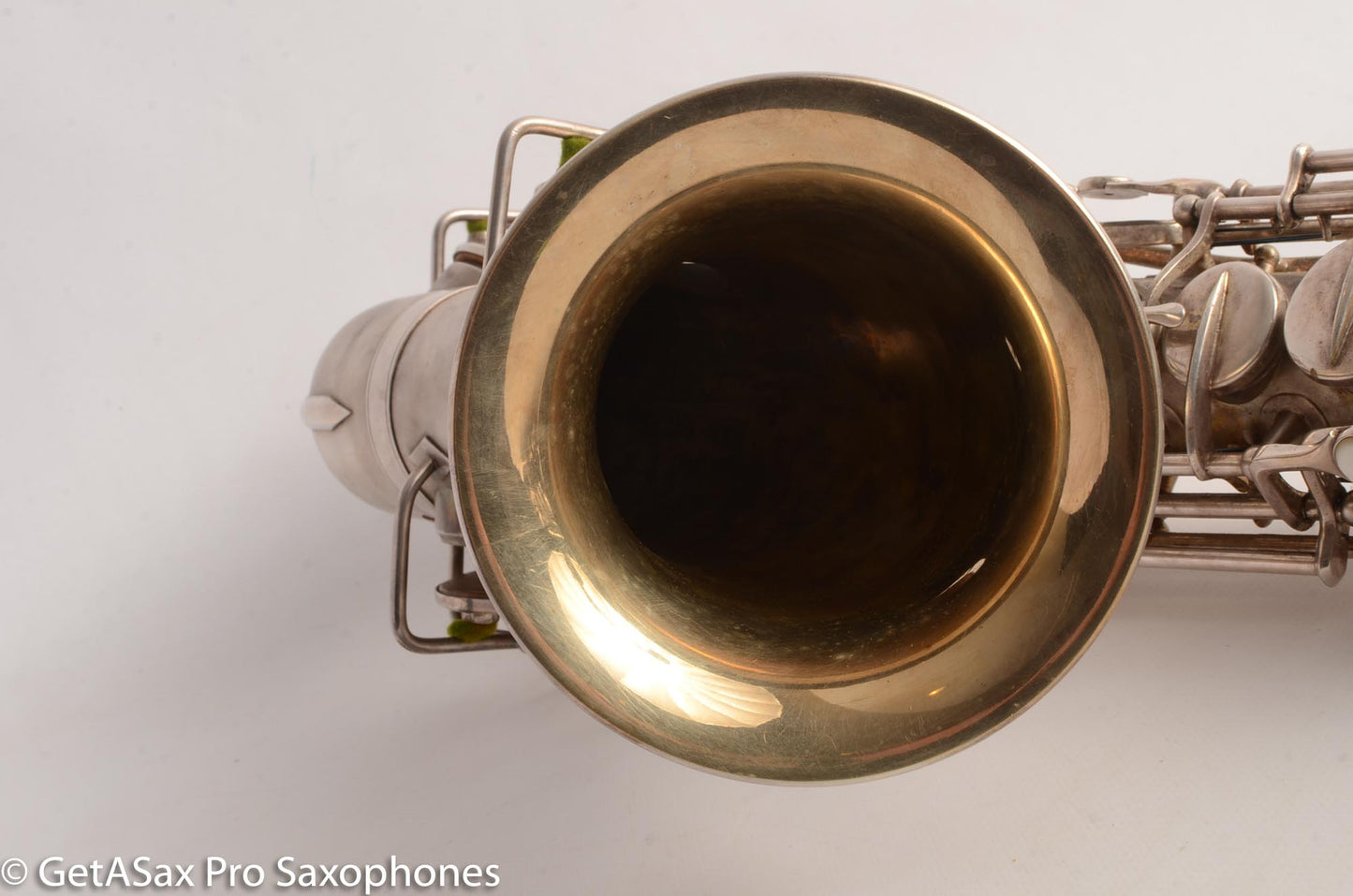 Martin Handcraft Typewriter Alto Saxophone Original Silver Excellent Condition 98334