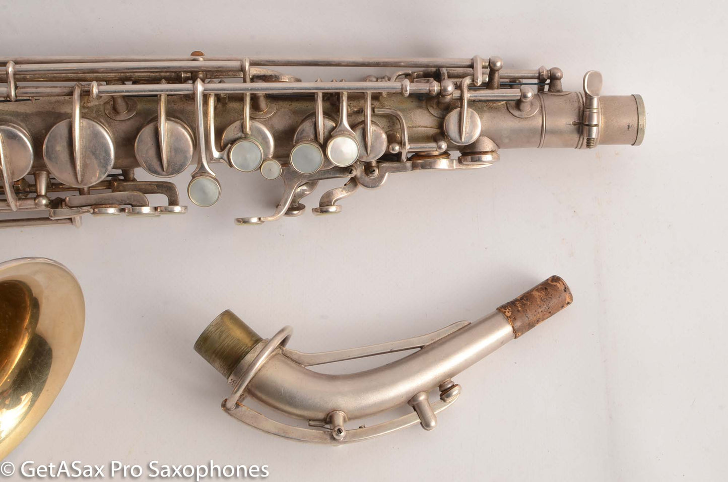 Martin Handcraft Typewriter Alto Saxophone Original Silver Excellent Condition 98334