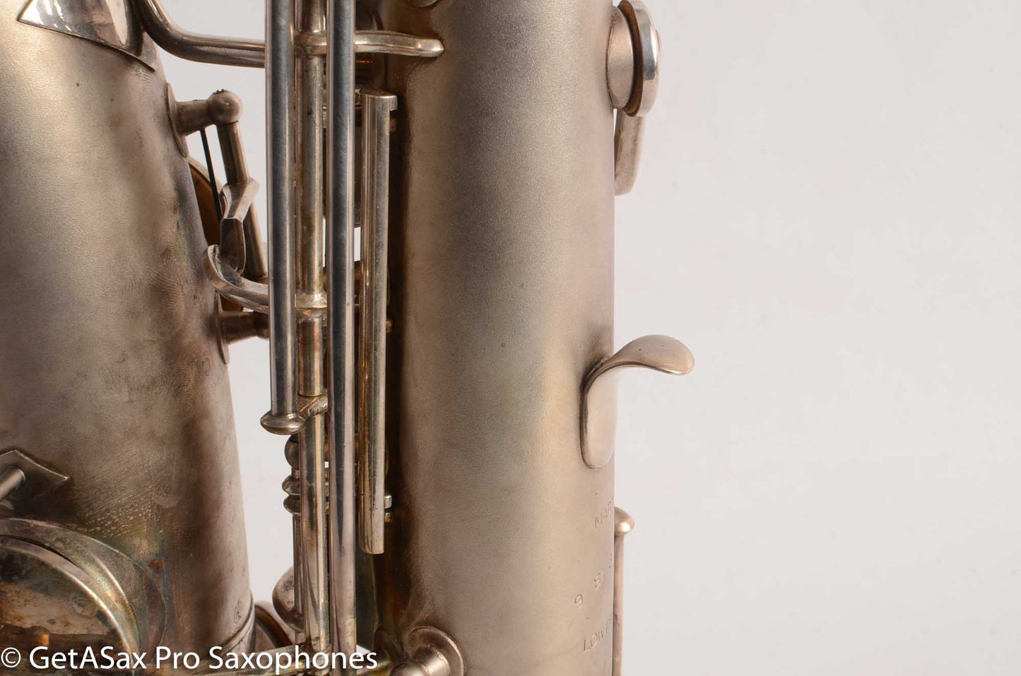 Martin Handcraft Typewriter Alto Saxophone Original Silver Excellent Condition 98334