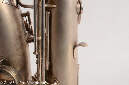 Martin Handcraft Typewriter Alto Saxophone Original Silver Excellent Condition 98334