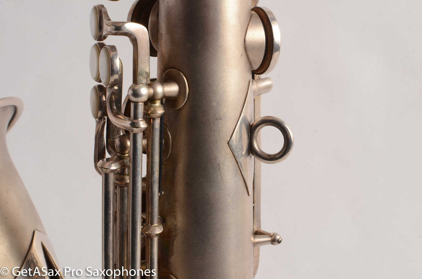 Martin Handcraft Typewriter Alto Saxophone Original Silver Excellent Condition 98334