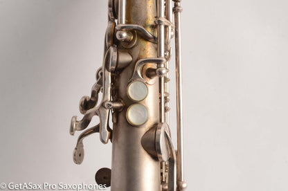 Martin Handcraft Typewriter Alto Saxophone Original Silver Excellent Condition 98334