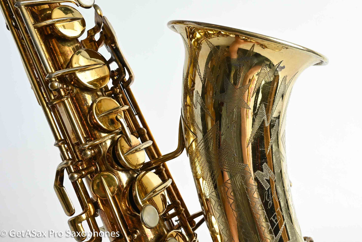 Martin Gold-Plated Handcraft Skyline / Searchlight Alto Overhauled Near Mint! 125113