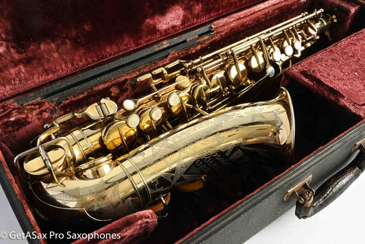 Martin Gold-Plated Handcraft Skyline / Searchlight Alto Overhauled Near Mint! 125113