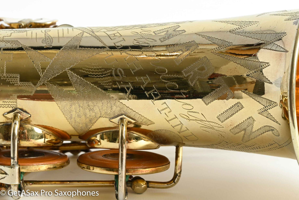 Martin Gold-Plated Handcraft Skyline / Searchlight Alto Overhauled Near Mint! 125113