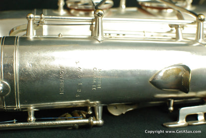 Martin Committee II Tenor Saxophone Rare Silver Plate