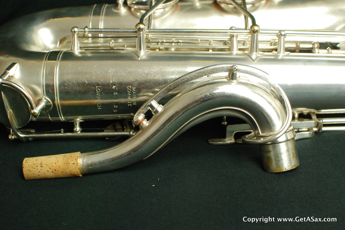 Martin Committee II Tenor Saxophone Rare Silver Plate
