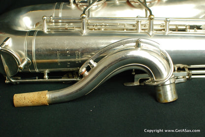 Martin Committee II Tenor Saxophone Rare Silver Plate