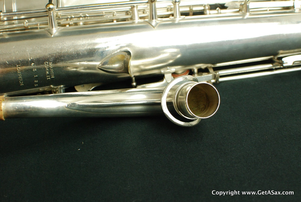 Martin Committee II Tenor Saxophone Rare Silver Plate