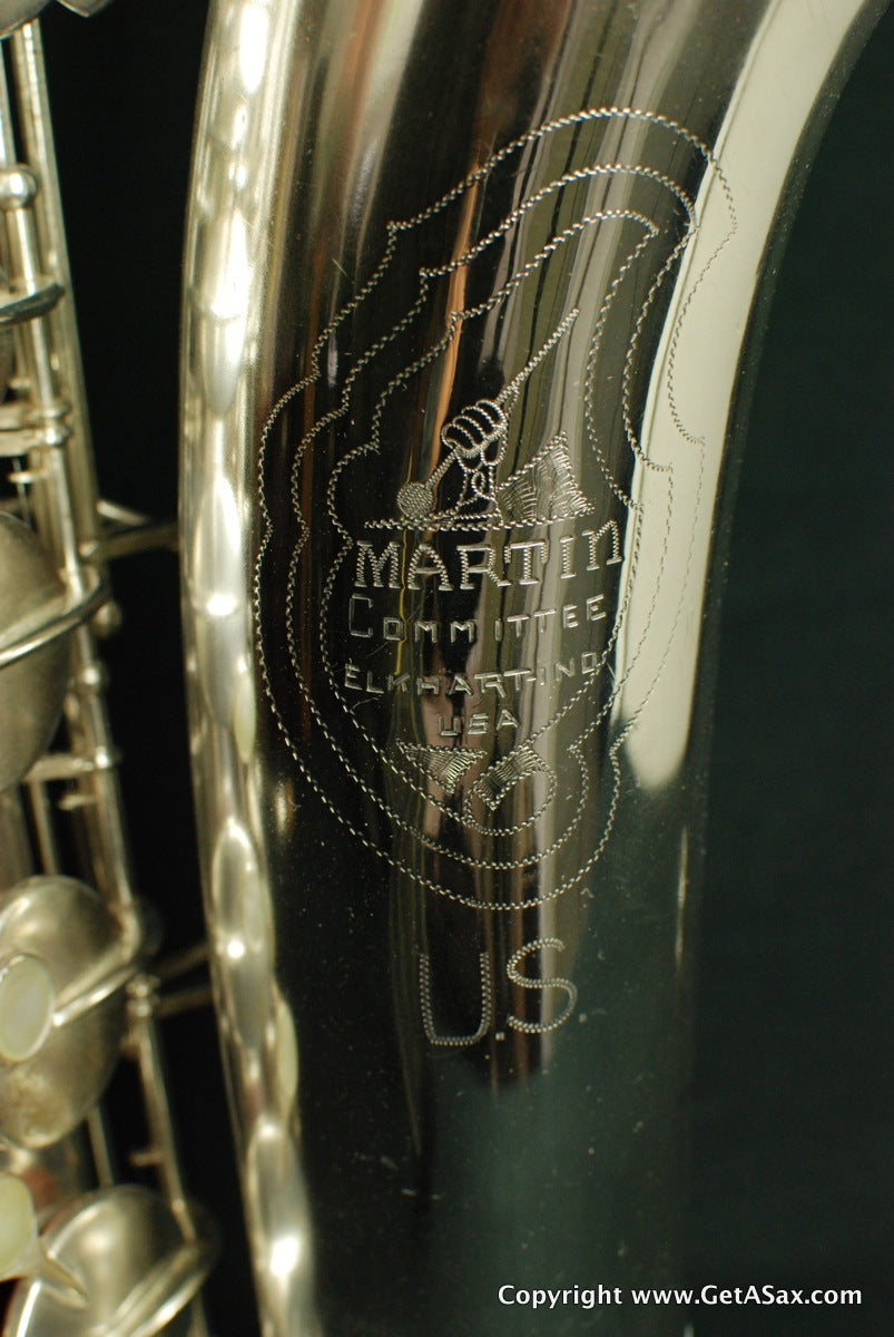 Martin Committee II Tenor Saxophone Rare Silver Plate