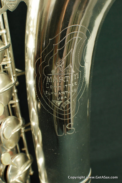 Martin Committee II Tenor Saxophone Rare Silver Plate