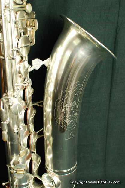 Martin Committee II Tenor Saxophone Rare Silver Plate