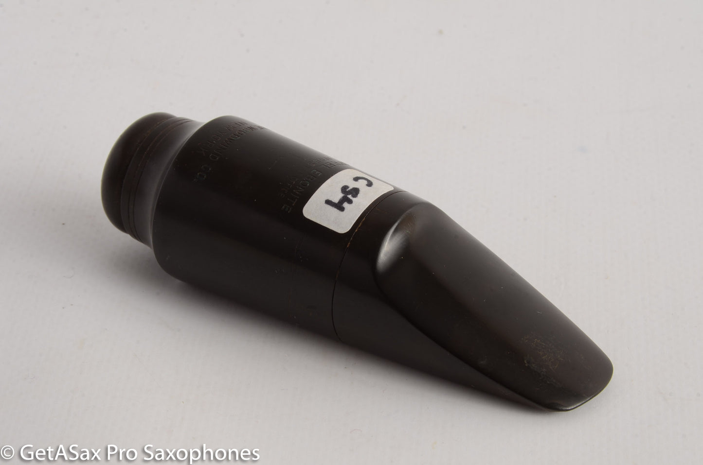 Steel Ebonite WWCo NY G7 Tenor Saxophone Mouthpiece C54