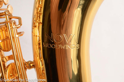 NOVA Woodwinds Lacquered Brass Low A Baritone Saxophone NEW Great Deal!