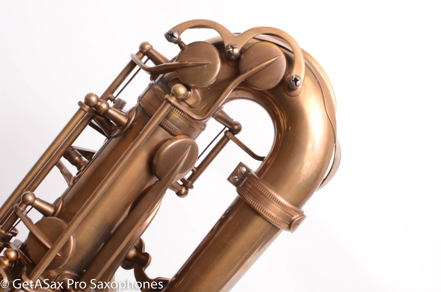 P. Mauriat PMB-302 Low Bb Baritone Unlacquered Excellent Condition 1050119