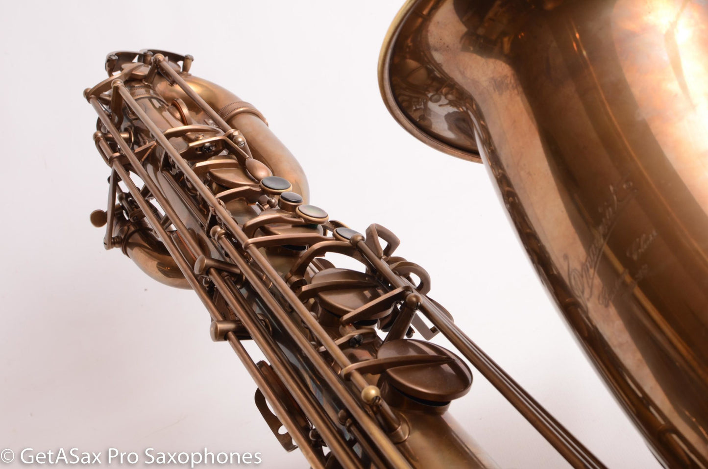 P. Mauriat PMB-302 Low Bb Baritone Unlacquered Excellent Condition 1050119