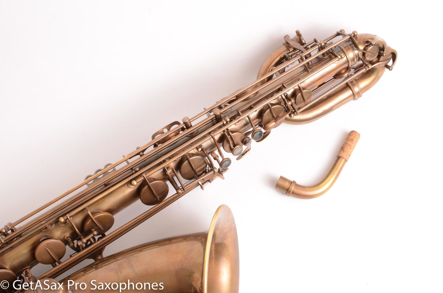 P. Mauriat PMB-302 Low Bb Baritone Unlacquered Excellent Condition 1050119