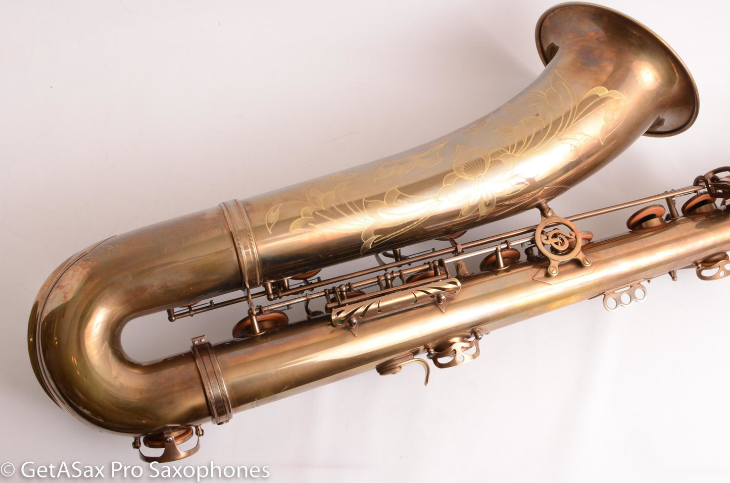 P. Mauriat PMB-302 Low Bb Baritone Unlacquered Excellent Condition 1050119