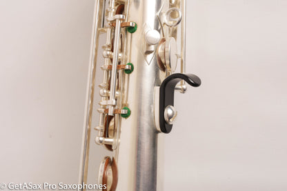 Rampone R1 Jazz Semi Curved Saxello Soprano Mint Silver Plate