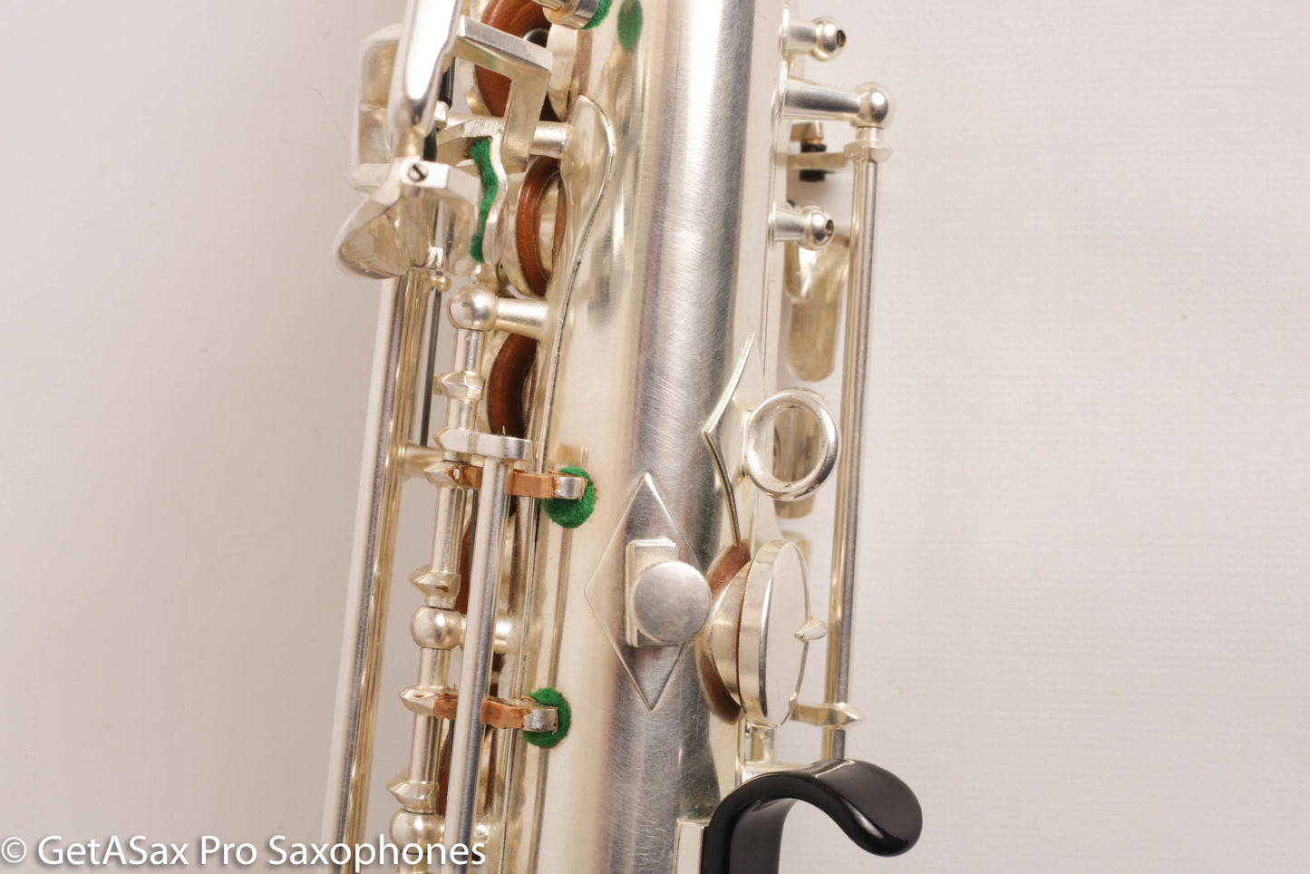 Rampone R1 Jazz Semi Curved Saxello Soprano Mint Silver Plate