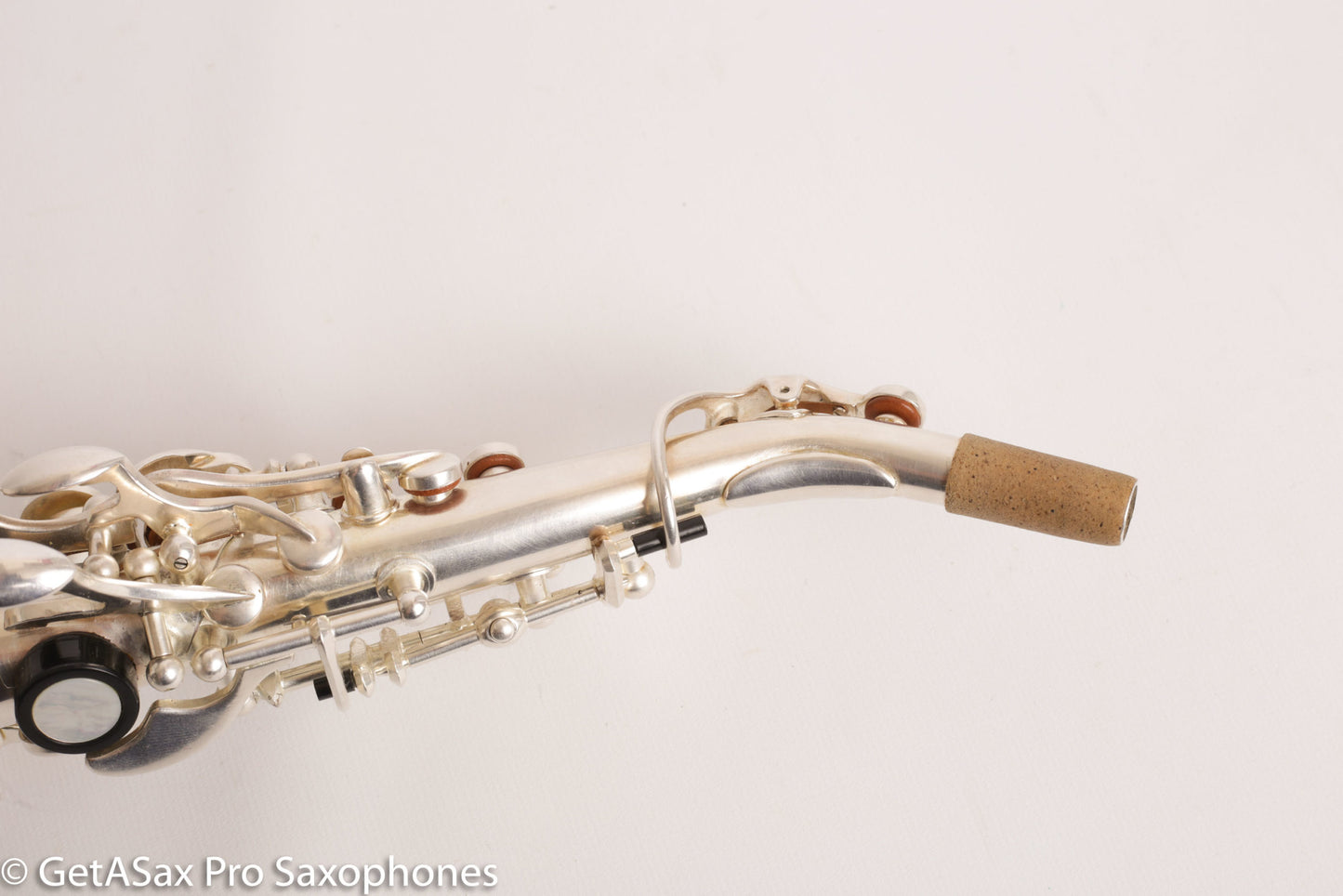 Rampone R1 Jazz Semi Curved Saxello Soprano Mint Silver Plate