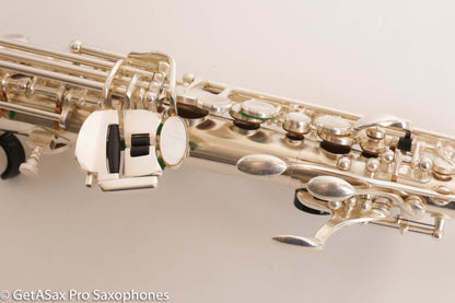 Rampone R1 Jazz Semi Curved Saxello Soprano Mint Silver Plate