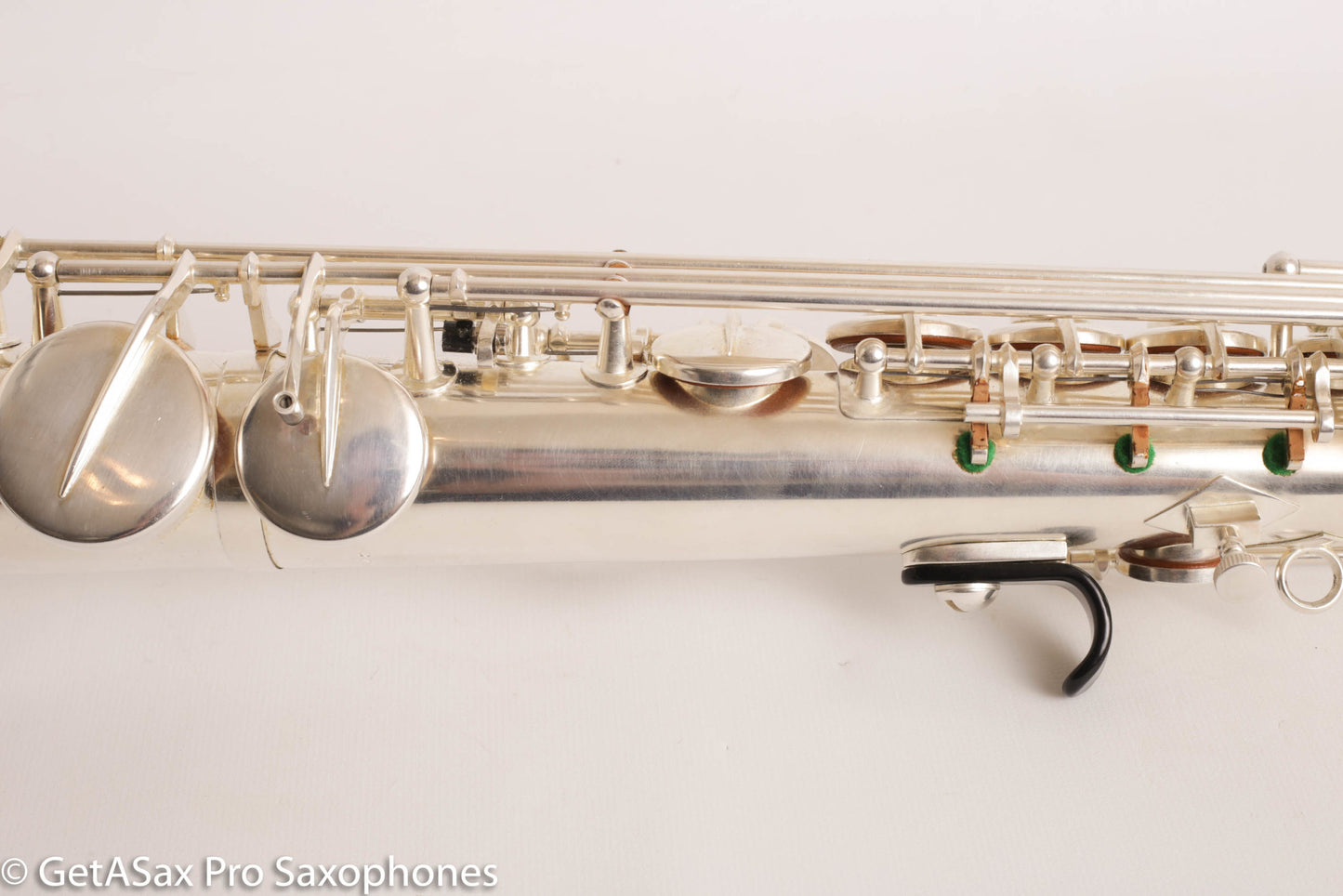 Rampone R1 Jazz Semi Curved Saxello Soprano Mint Silver Plate