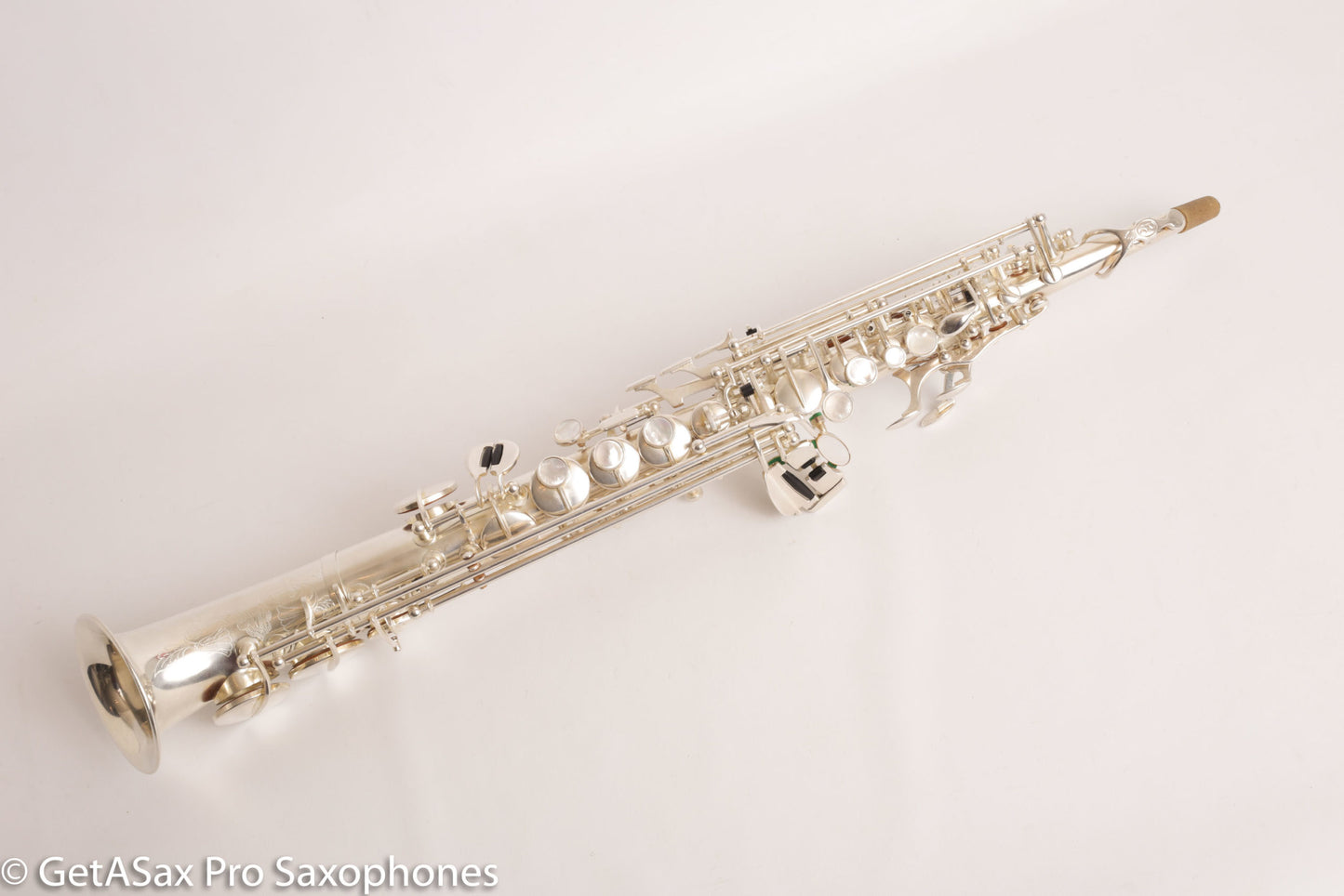 Rampone R1 Jazz Semi Curved Saxello Soprano Mint Silver Plate