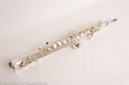 Rampone R1 Jazz Semi Curved Saxello Soprano Mint Silver Plate