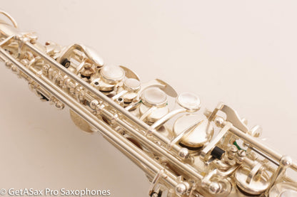 Rampone R1 Jazz Semi Curved Saxello Soprano Mint Silver Plate