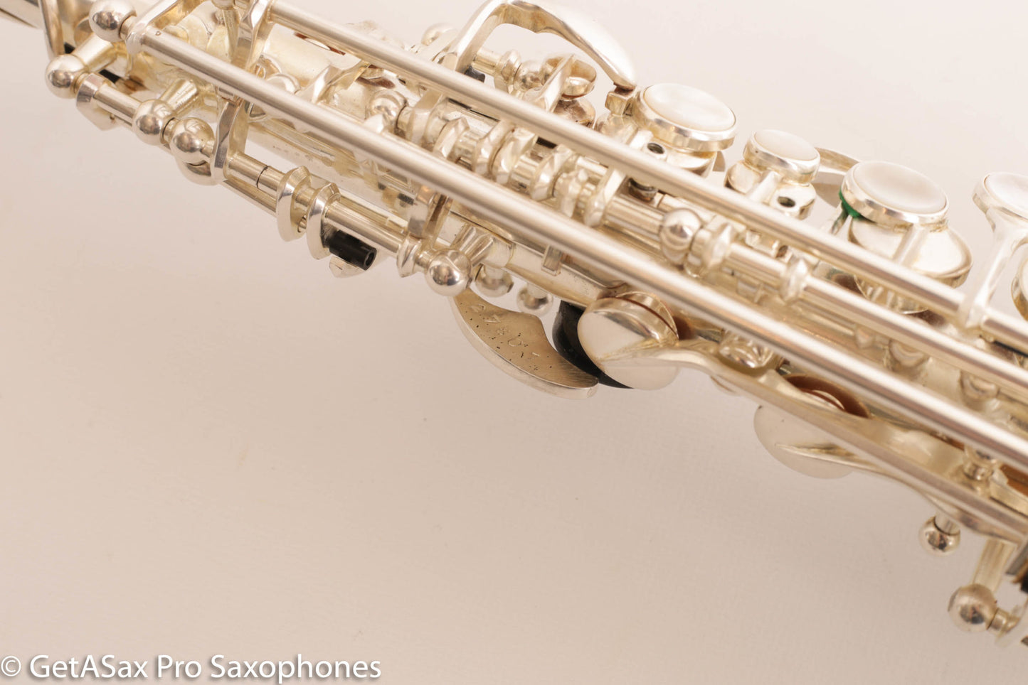 Rampone R1 Jazz Semi Curved Saxello Soprano Mint Silver Plate