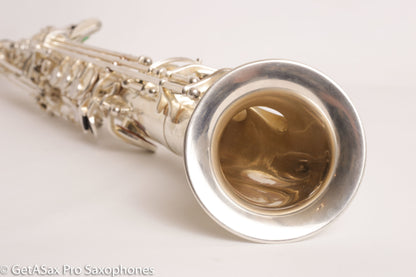 Rampone R1 Jazz Semi Curved Saxello Soprano Mint Silver Plate