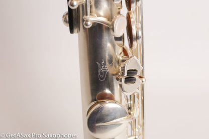 Rampone R1 Jazz Semi Curved Saxello Soprano Mint Silver Plate