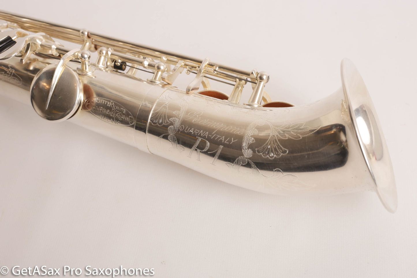 Rampone R1 Jazz Semi Curved Saxello Soprano Mint Silver Plate