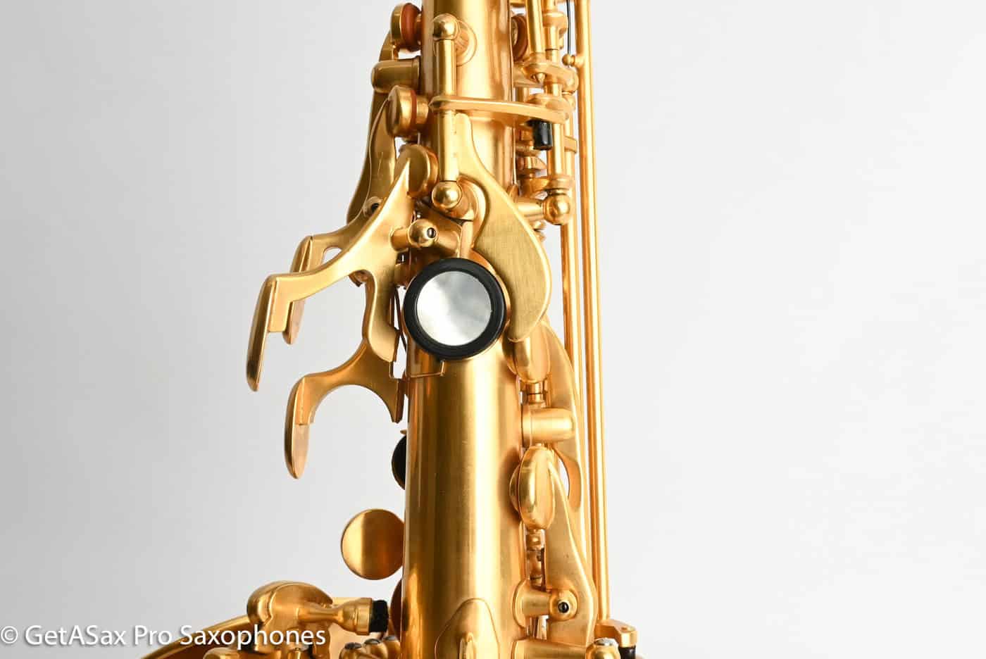 Rampone R1C Jazz Curved Soprano Near Mint Gold Plate Amazing! 21655