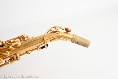 Rampone R1C Jazz Curved Soprano Near Mint Gold Plate Amazing! 21655