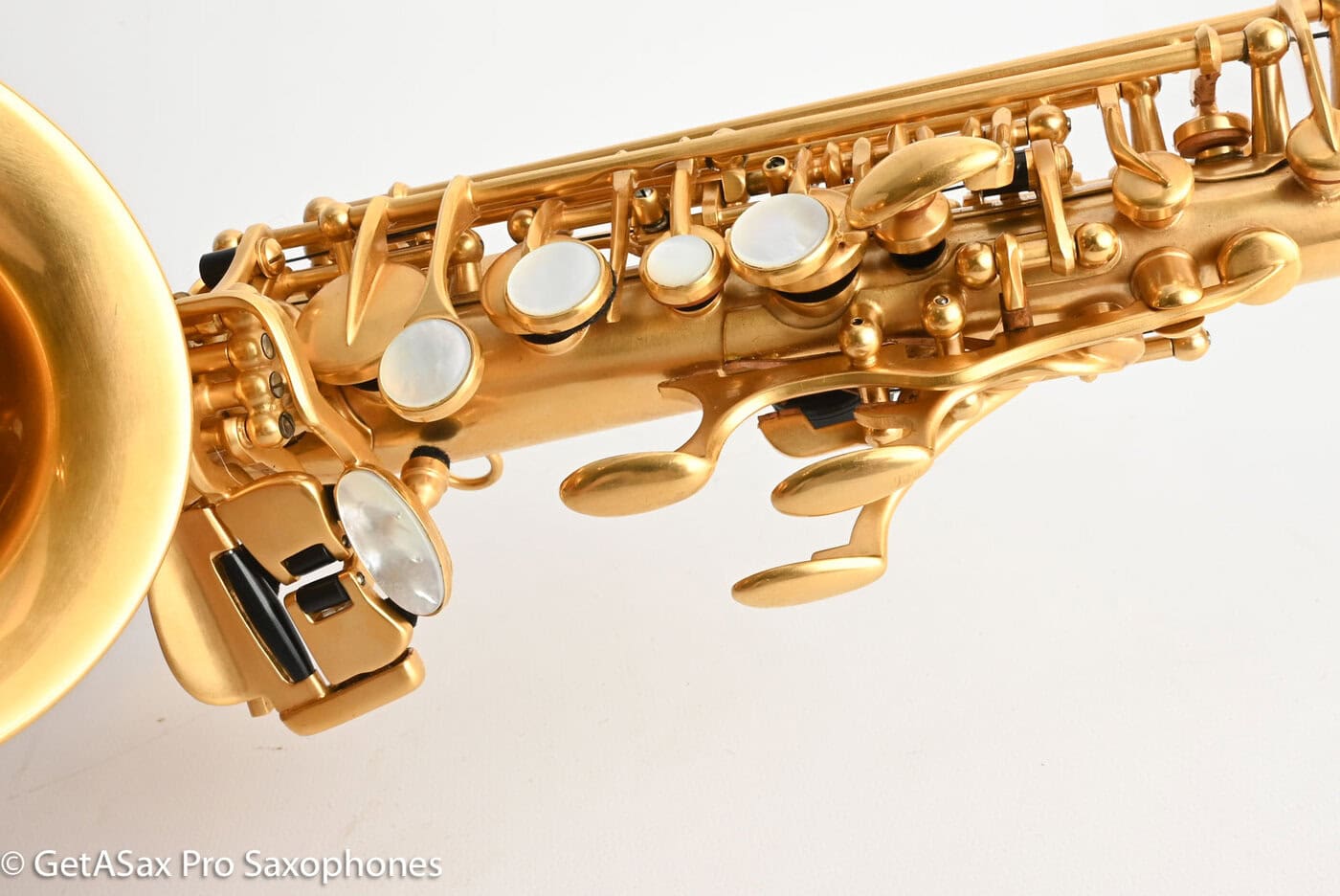 Rampone R1C Jazz Curved Soprano Near Mint Gold Plate Amazing! 21655