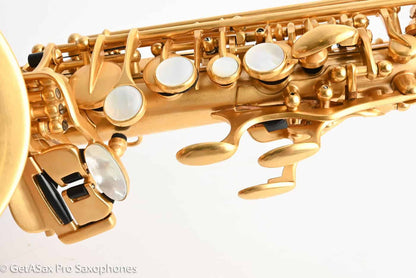 Rampone R1C Jazz Curved Soprano Near Mint Gold Plate Amazing! 21655