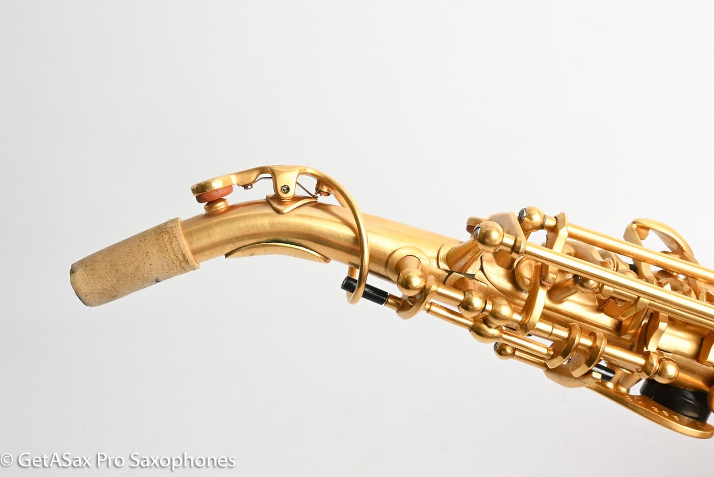Rampone R1C Jazz Curved Soprano Near Mint Gold Plate Amazing! 21655
