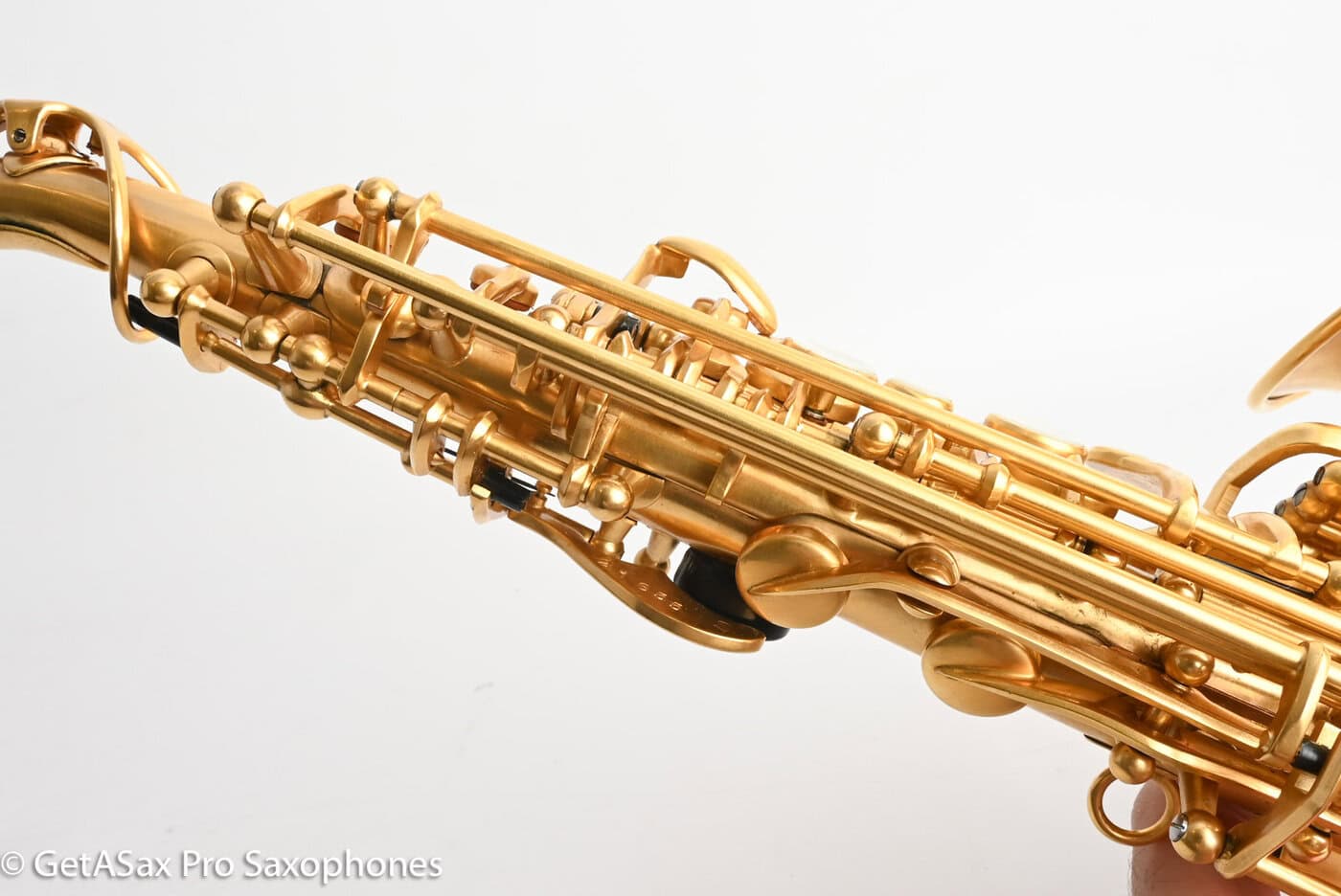 Rampone R1C Jazz Curved Soprano Near Mint Gold Plate Amazing! 21655