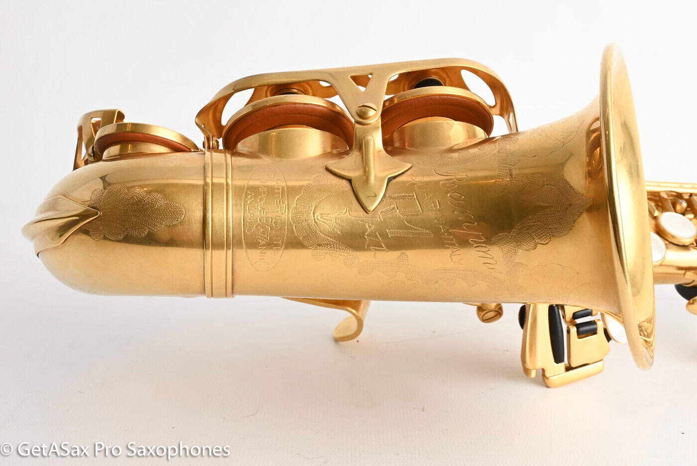 Rampone R1C Jazz Curved Soprano Near Mint Gold Plate Amazing! 21655