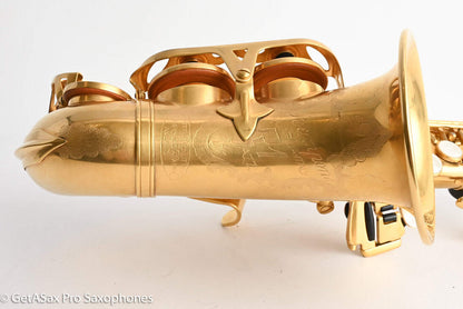 Rampone R1C Jazz Curved Soprano Near Mint Gold Plate Amazing! 21655