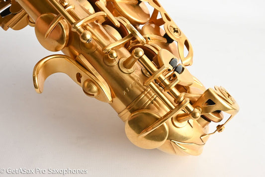 Rampone R1C Jazz Curved Soprano Near Mint Gold Plate Amazing! 21655