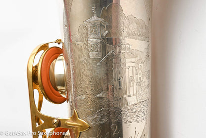 Rampone and Cazzani Two Voices Tenor Solid Silver 2 Necks with Thorough Setup 14197