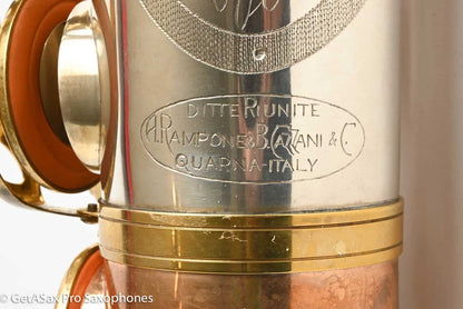 Rampone and Cazzani Two Voices Tenor Solid Silver 2 Necks with Thorough Setup 14197