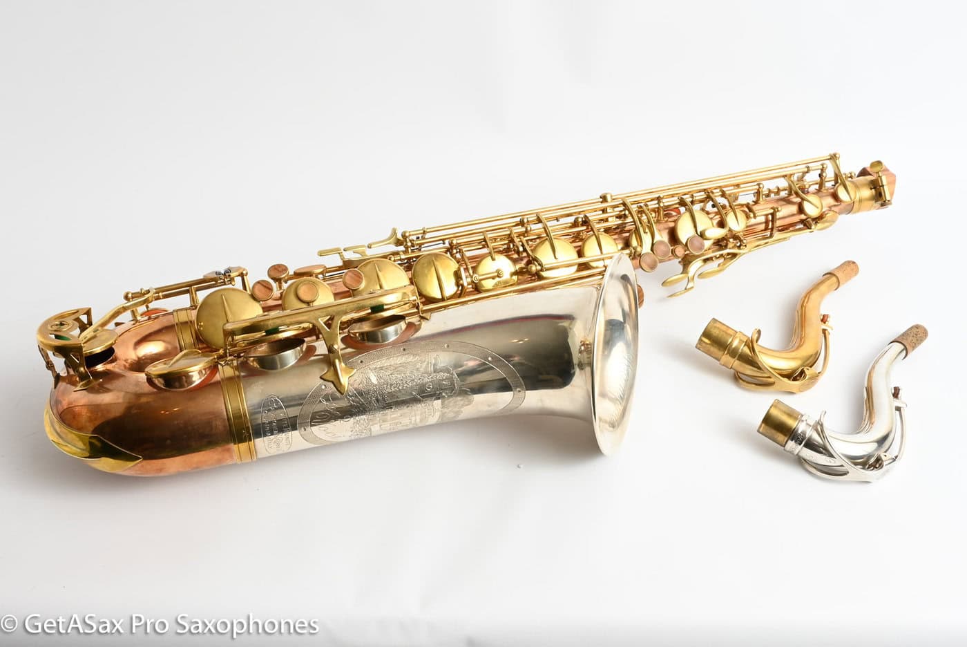 Rampone and Cazzani Two Voices Tenor Solid Silver 2 Necks with Thorough Setup 14197