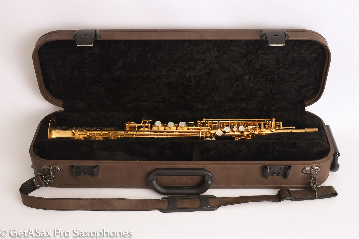 Rampone and Cazzani R1 Jazz Soprano Saxophone Gold Plate Near Mint High G